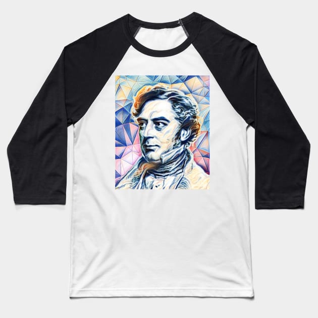 Robert Stephenson Portrait | Robert Stephenson Artwork 12 Baseball T-Shirt by JustLit
